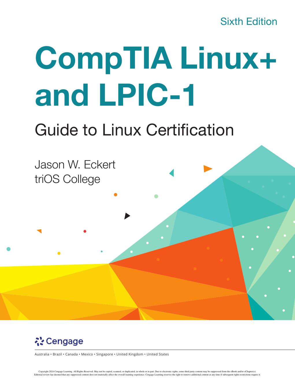 Preview page 3 of Comptia Linux+ and Lpic 1 Guide to Linux Certification 6th Edition By Jason Eckert