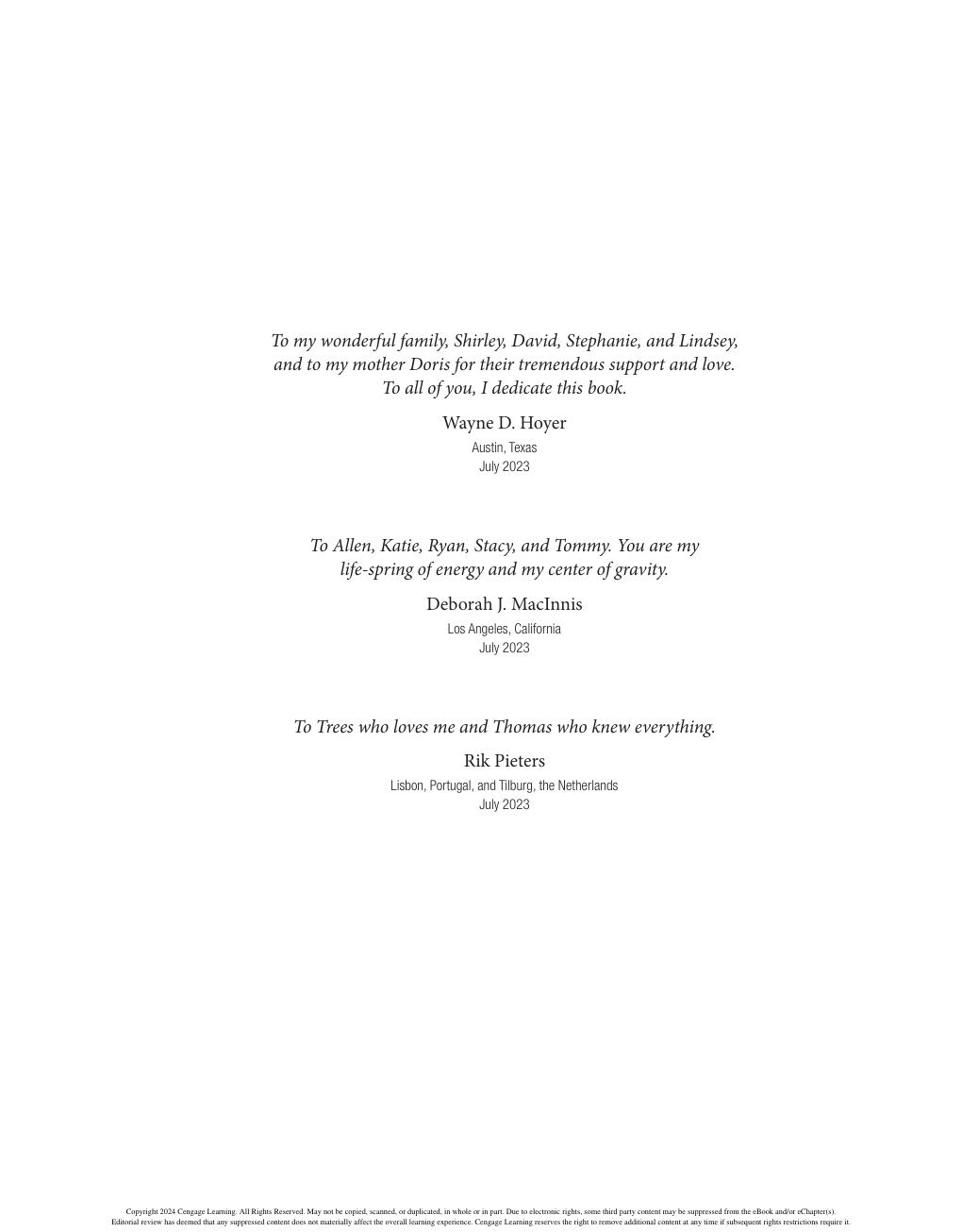 Preview page 4 of Consumer Behavior 8th Edition By Wayne D. Hoyer, Deborah J. MacInnis, Rik Pieters