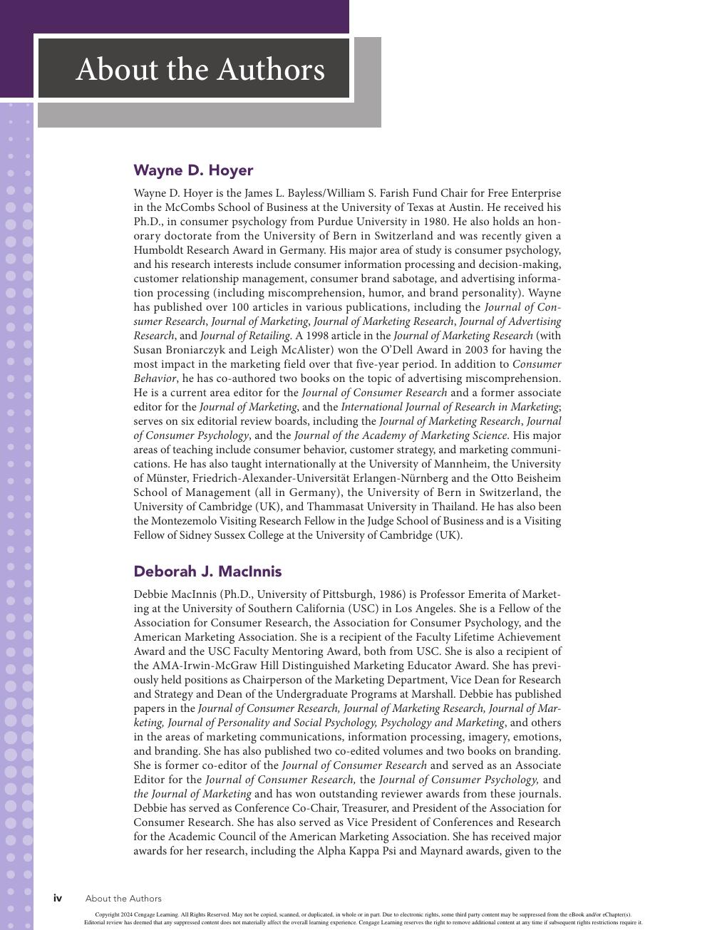 Preview page 5 of Consumer Behavior 8th Edition By Wayne D. Hoyer, Deborah J. MacInnis, Rik Pieters