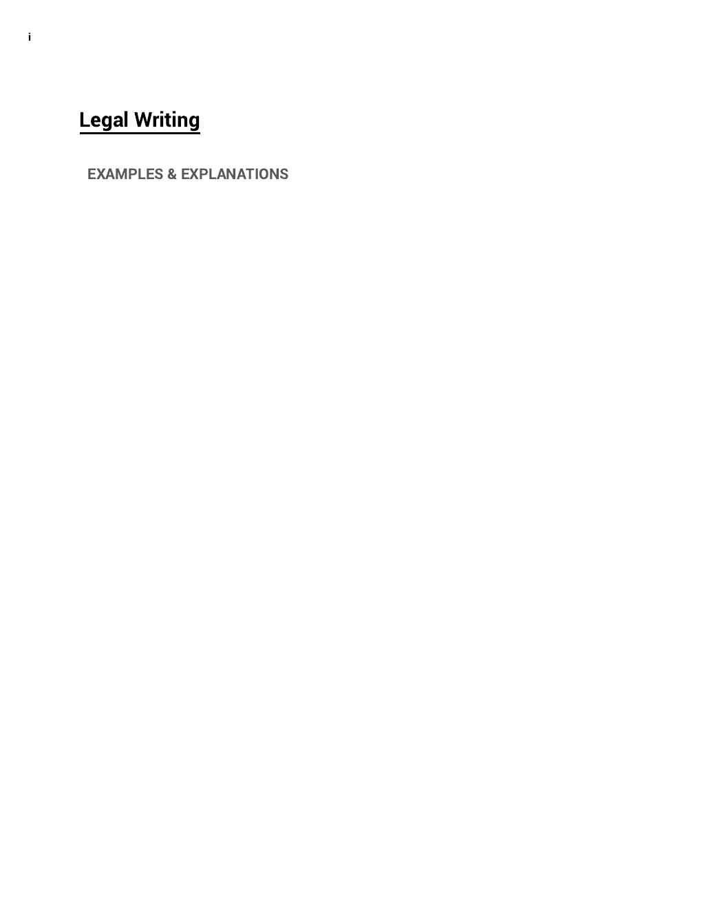 Preview page 2 of Examples & Explanations Legal Writing 4th Edition By Terrill Pollman, Judith Stinson