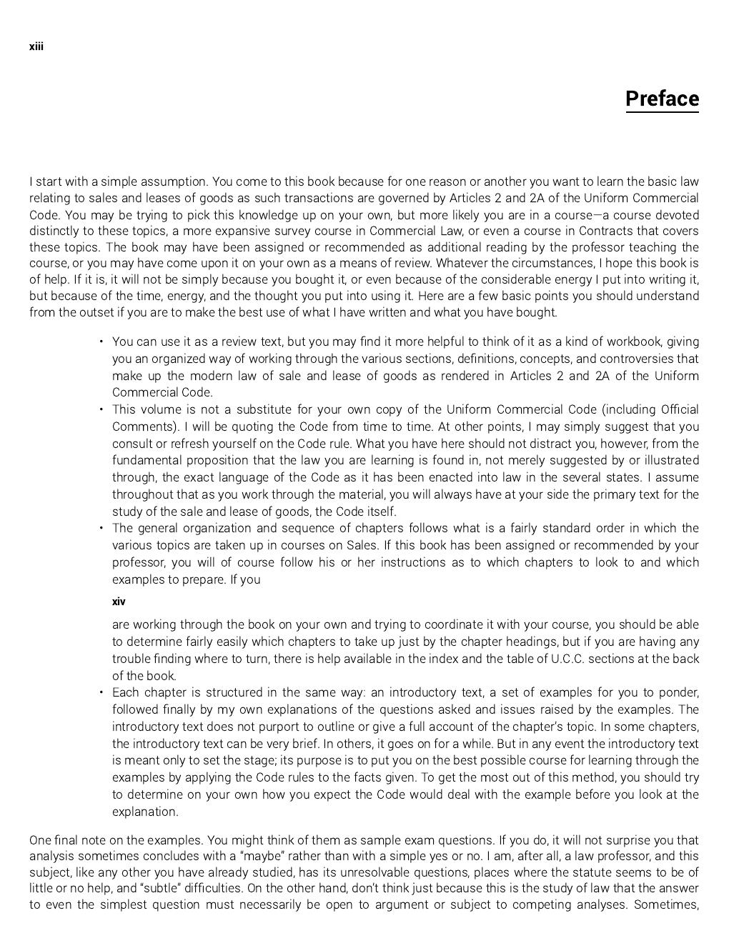 Preview page 8 of Examples & Explanations Sales and Leases 9th Edition By Scott J. Burnham, James J. Brook