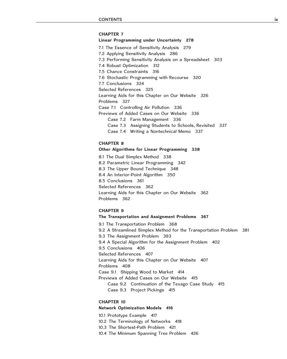 Preview page 9 of Introduction to Operations Research 2024 Release By Frederick Hillier, Gerald Lieberman