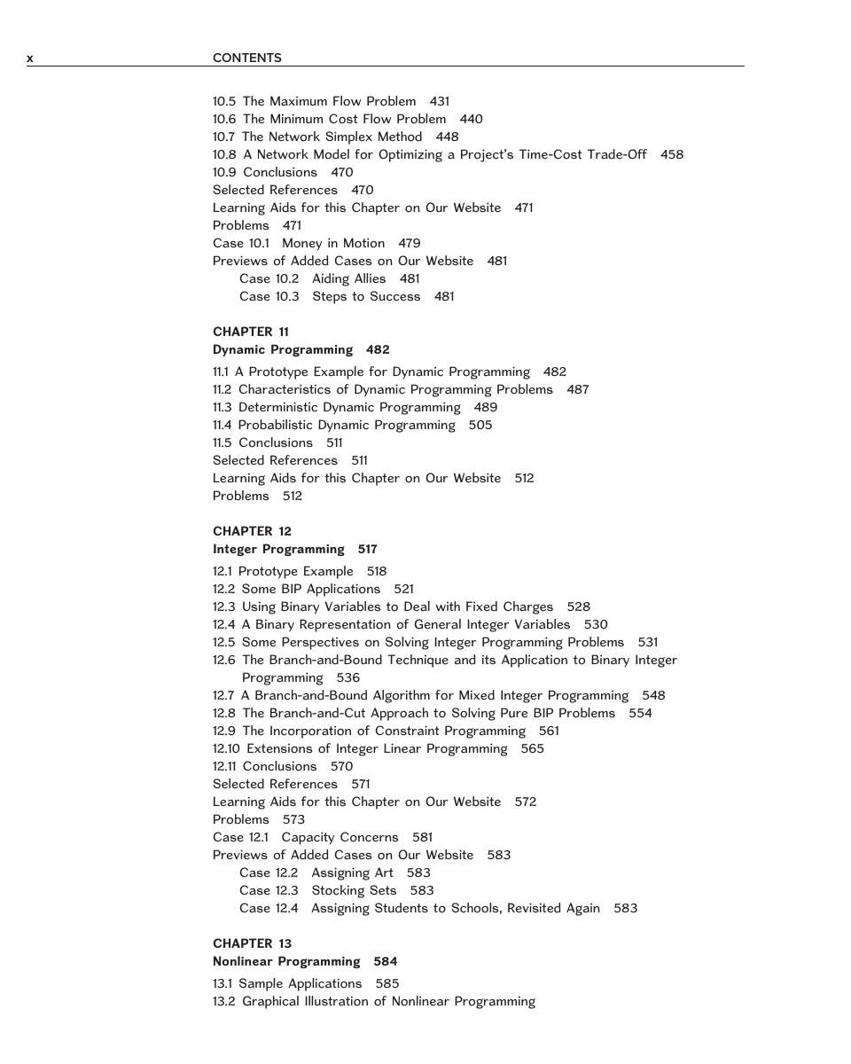 Preview page 10 of Introduction to Operations Research 2024 Release By Frederick Hillier, Gerald Lieberman