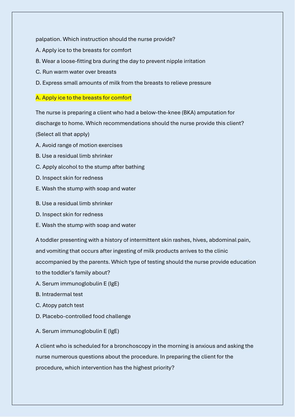 Preview page 6 of RN EXIT HESI EXAM REVIEW /RN HESI EXIT  EXAM PRATICE