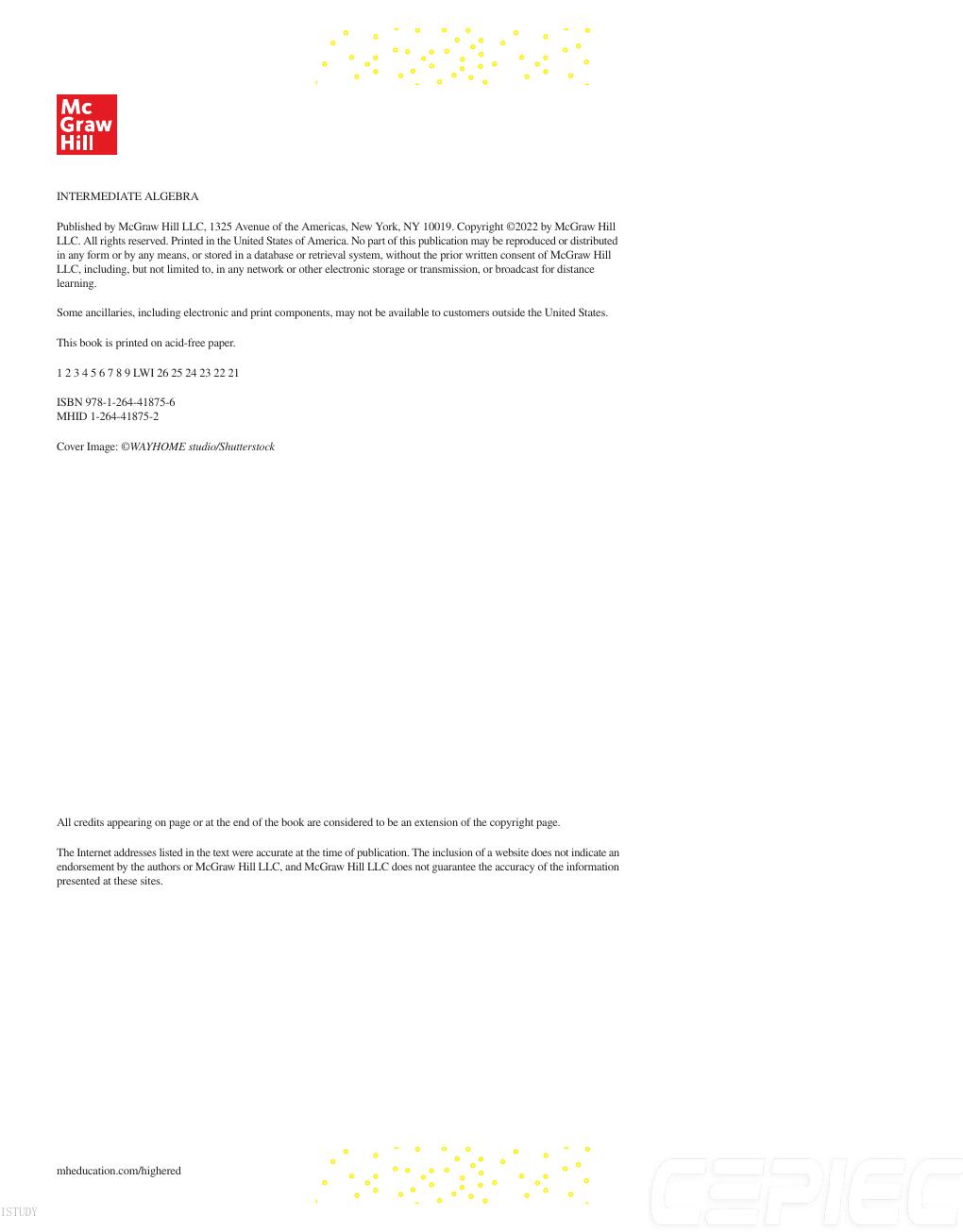 Preview page 5 of ISE Intermediate Algebra 6th Edition By Julie Miller, Molly O'Neill, Nancy Hyde