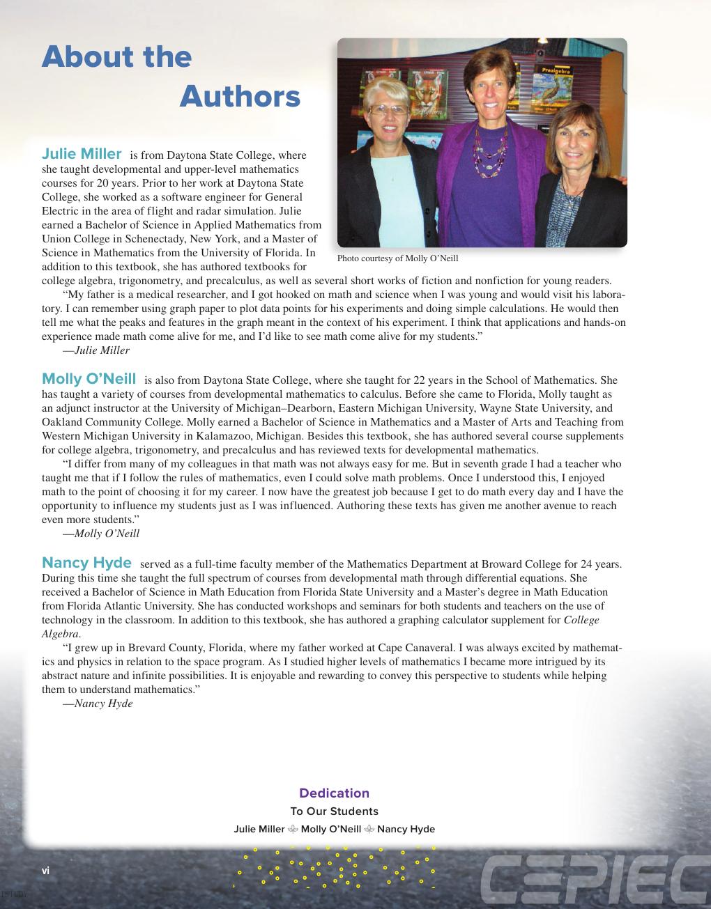 Preview page 7 of ISE Intermediate Algebra 6th Edition By Julie Miller, Molly O'Neill, Nancy Hyde