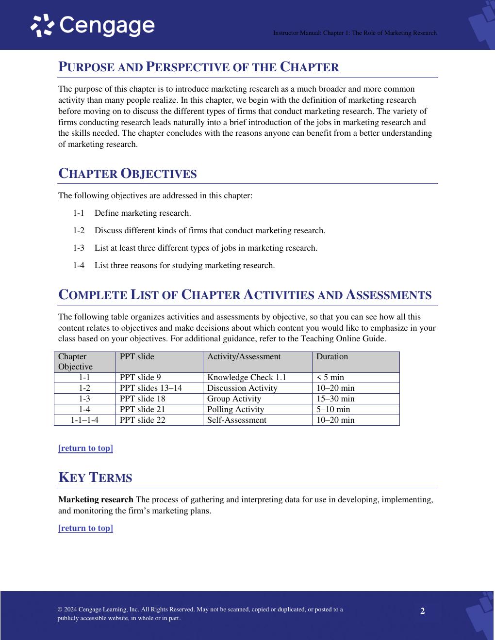 Preview page 2 of Solution Manual For Basic Marketing Research 10th Edition Tom J. Brown, Tracy A. Suter, Gilbert A. Churchill Chapter 1-2