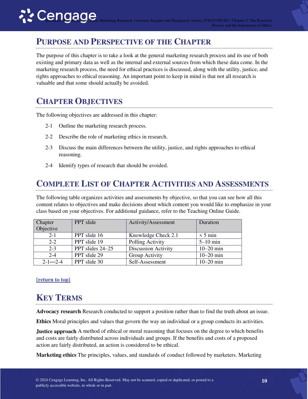 Preview page 10 of Solution Manual For Basic Marketing Research 10th Edition Tom J. Brown, Tracy A. Suter, Gilbert A. Churchill Chapter 1-2
