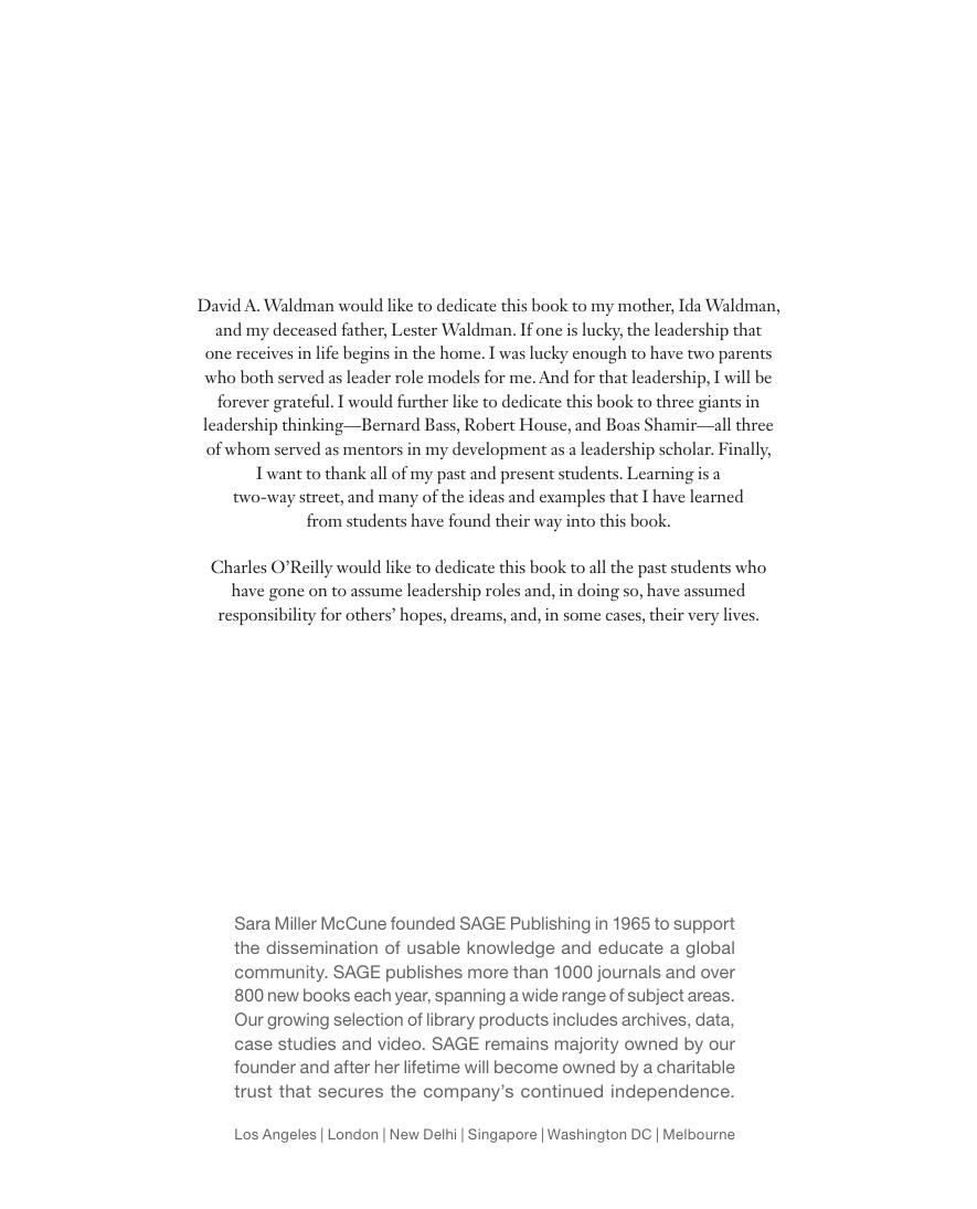 Preview page 3 of Leadership for Organizations 1st Interactive Edition By David Waldman, Charles O'Reilly