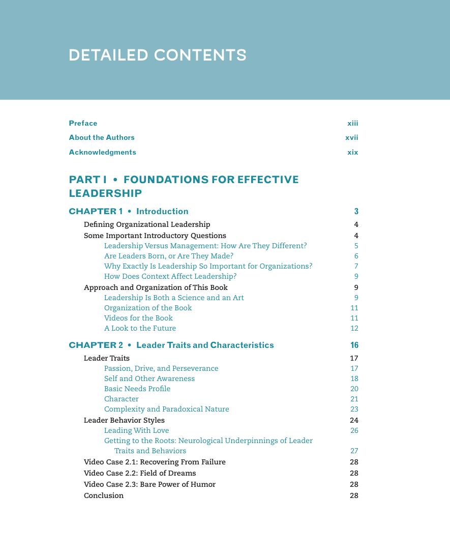 Preview page 7 of Leadership for Organizations 1st Interactive Edition By David Waldman, Charles O'Reilly
