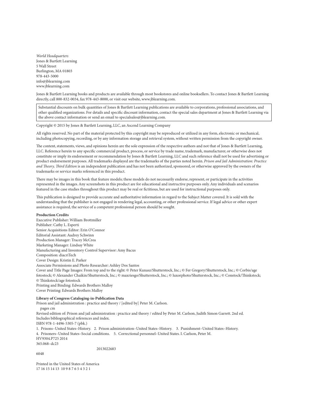 Preview page 3 of Prison and Jail Administration 3rd Edition By Peter Carlson