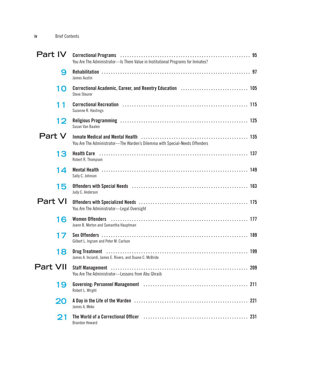 Preview page 5 of Prison and Jail Administration 3rd Edition By Peter Carlson