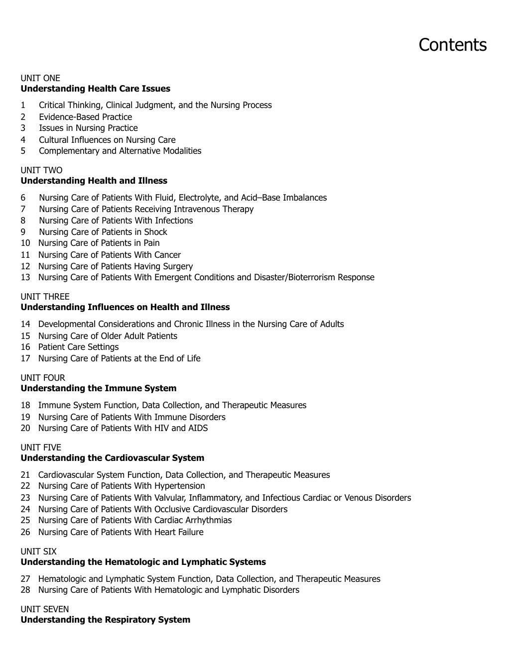Preview page 5 of Study Guide Understanding Medical Surgical Nursing 7th Edition By Hopper, Williams