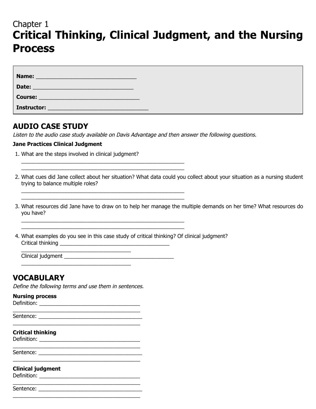 Preview page 9 of Study Guide Understanding Medical Surgical Nursing 7th Edition By Hopper, Williams