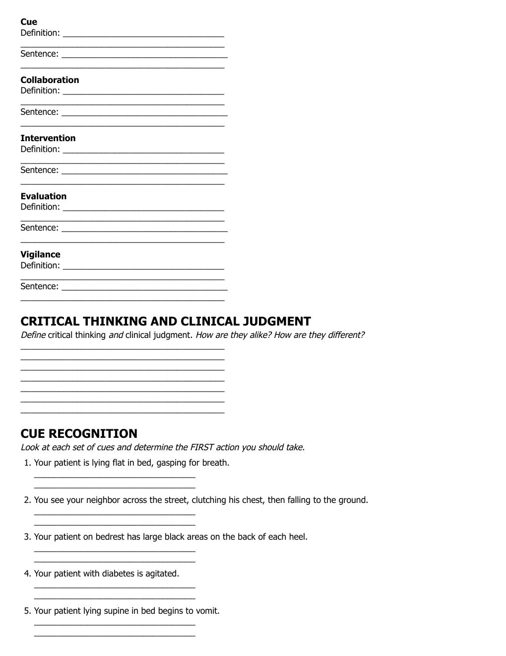 Preview page 10 of Study Guide Understanding Medical Surgical Nursing 7th Edition By Hopper, Williams