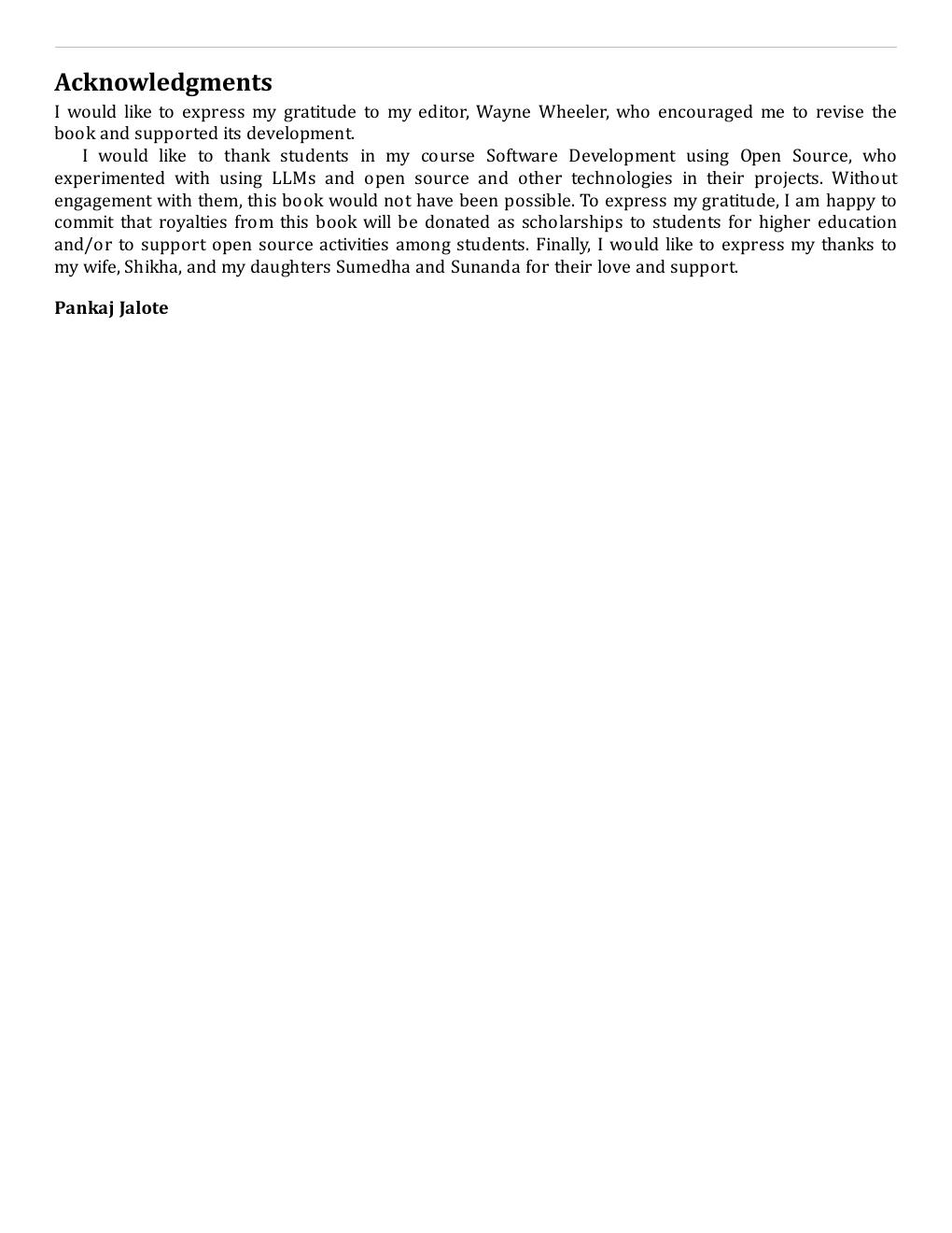 Preview page 8 of A Concise Introduction to Software Engineering With Open Source and GenAI 2nd Edition By Pankaj Jalote