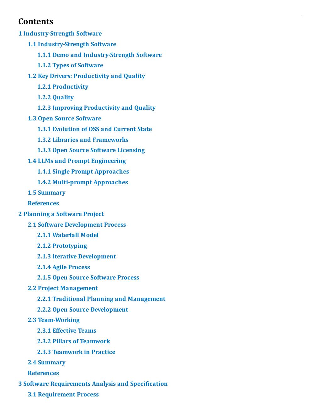 Preview page 9 of A Concise Introduction to Software Engineering With Open Source and GenAI 2nd Edition By Pankaj Jalote