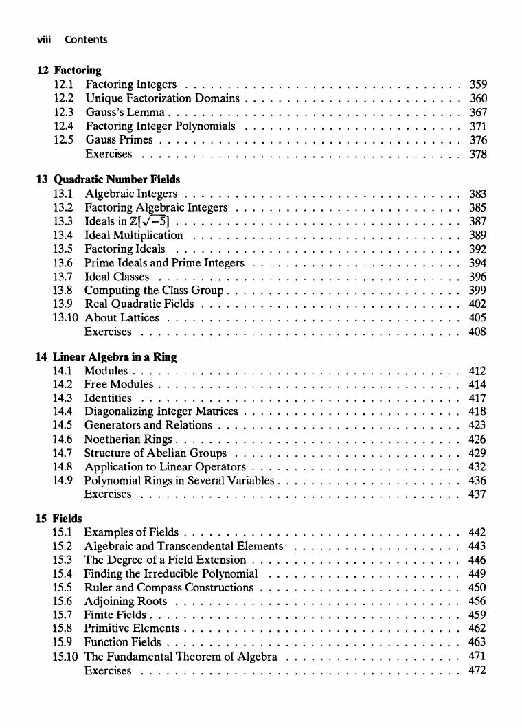 Preview page 6 of Algebra Updated 2nd Edition By Michael Artin