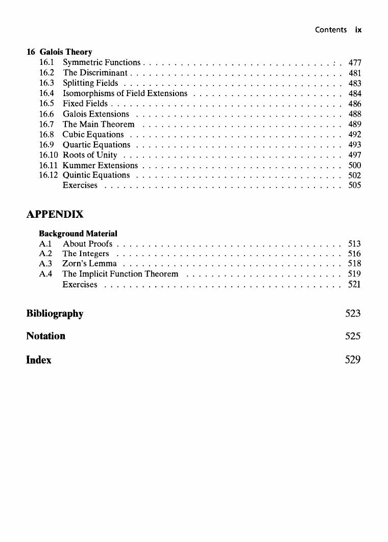 Preview page 7 of Algebra Updated 2nd Edition By Michael Artin