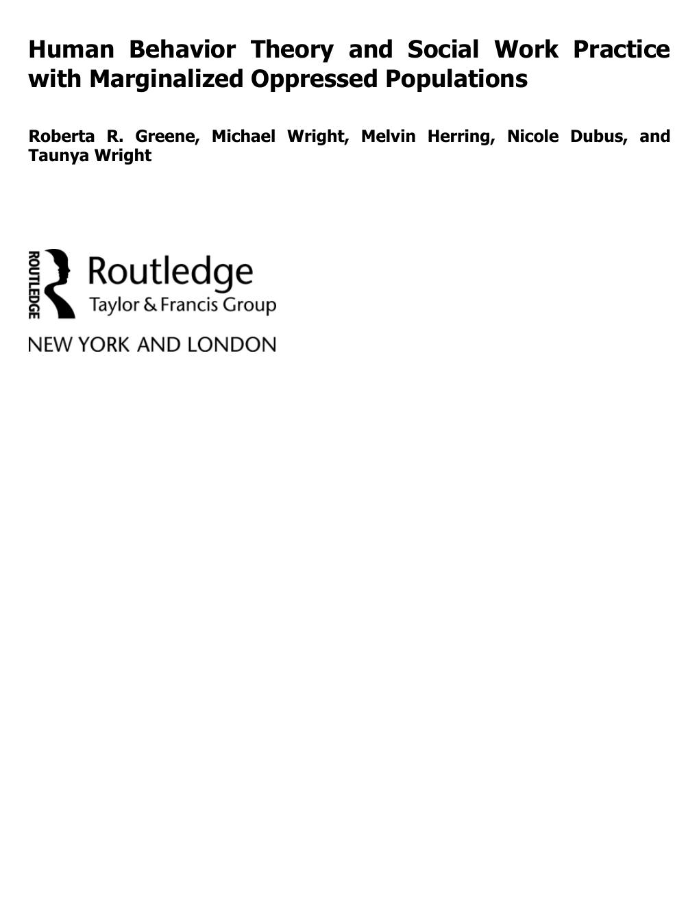 Preview page 2 of Human Behavior Theory and Social Work Practicet 1st Edition By  Roberta R. Greene, Michael Wright, Melvin Herring, Nicol