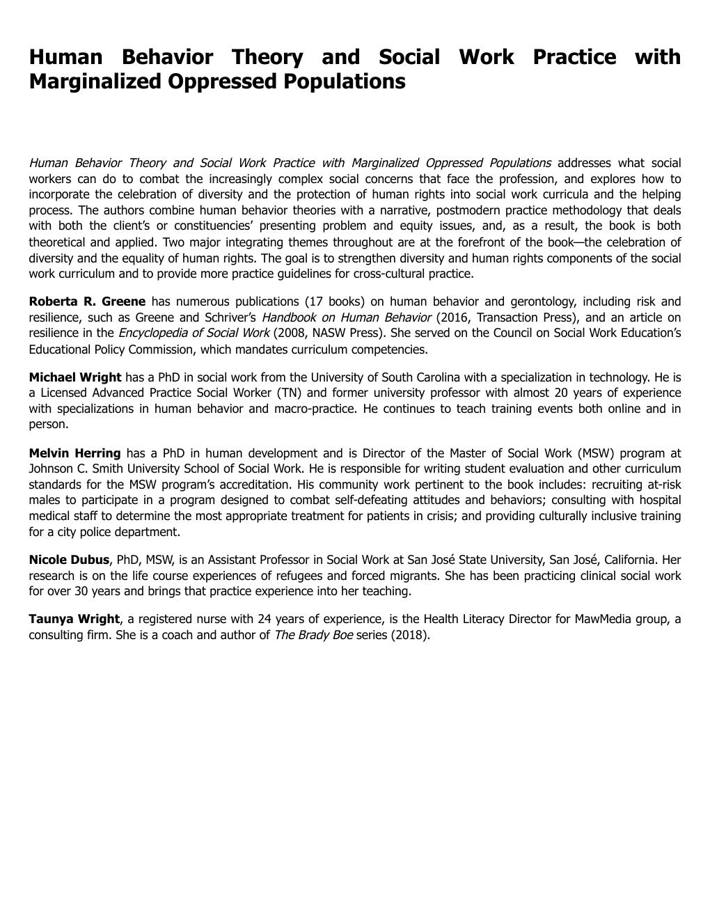 Preview page 3 of Human Behavior Theory and Social Work Practicet 1st Edition By  Roberta R. Greene, Michael Wright, Melvin Herring, Nicol