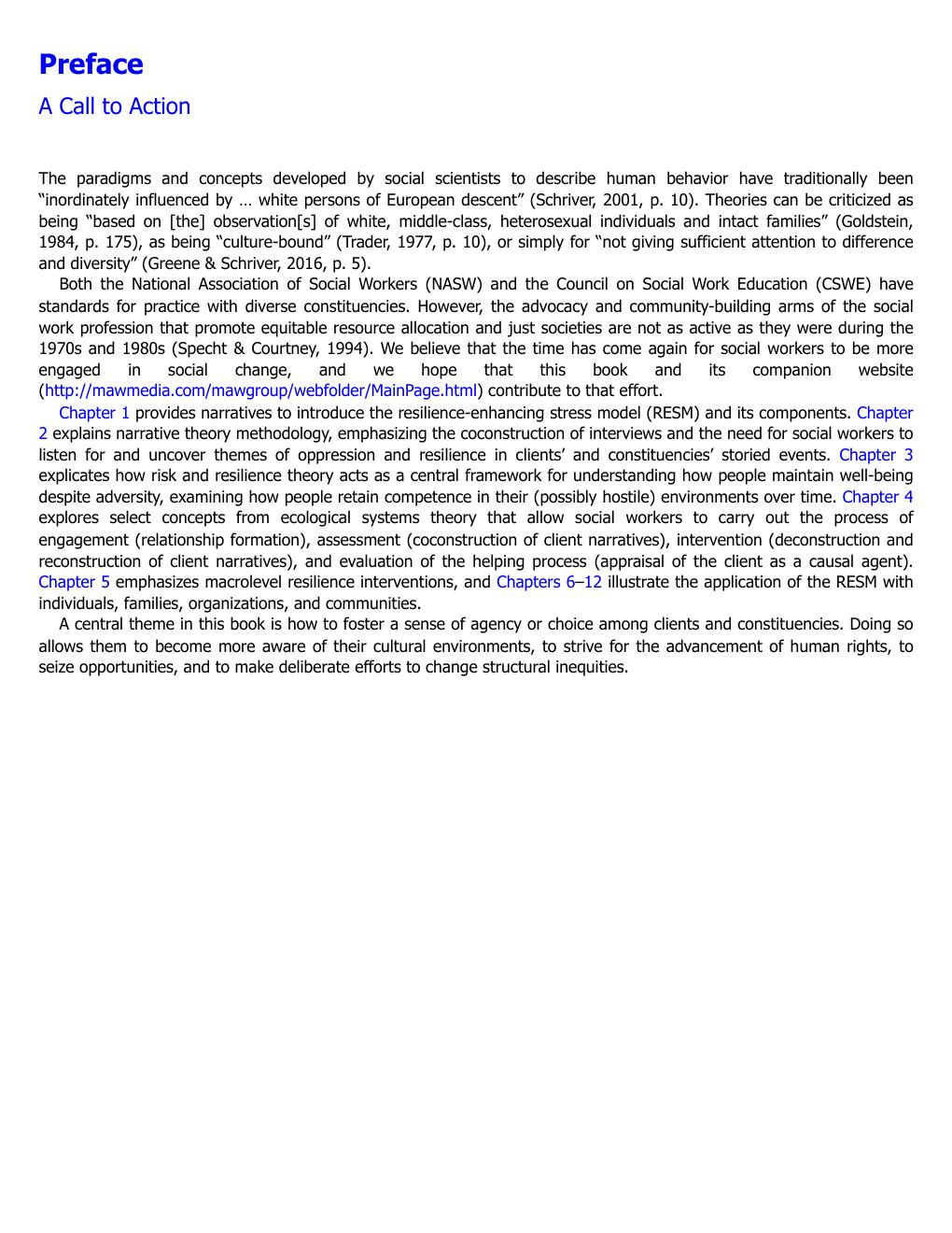 Preview page 10 of Human Behavior Theory and Social Work Practicet 1st Edition By  Roberta R. Greene, Michael Wright, Melvin Herring, Nicol