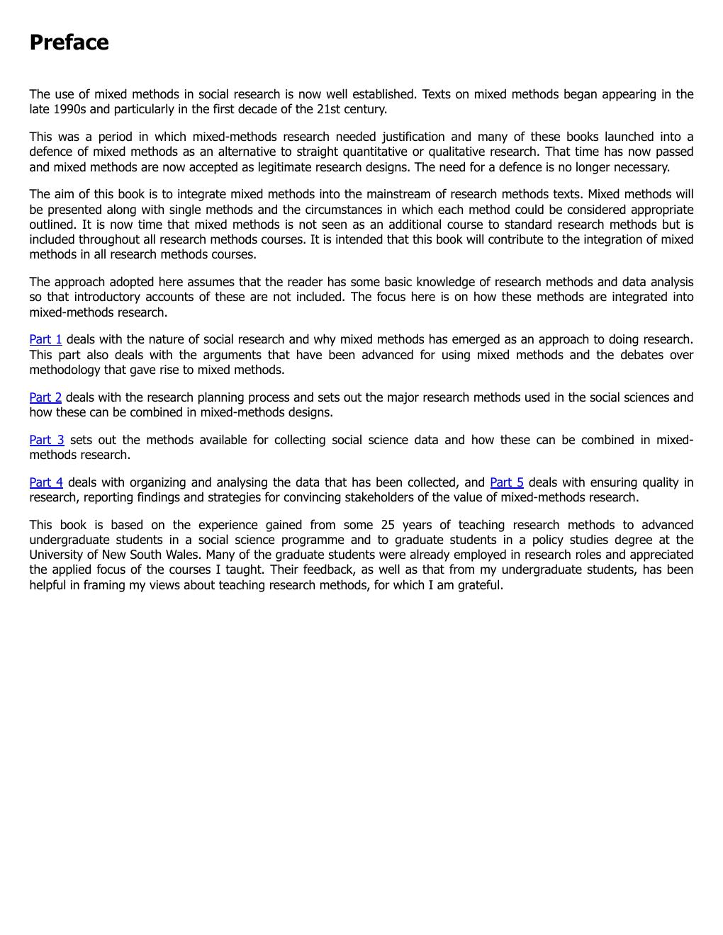 Preview page 9 of Mixing Methods in Social Research Qualitative Quantitative and Combined Methods 1st Edition By Ralph P. Hall