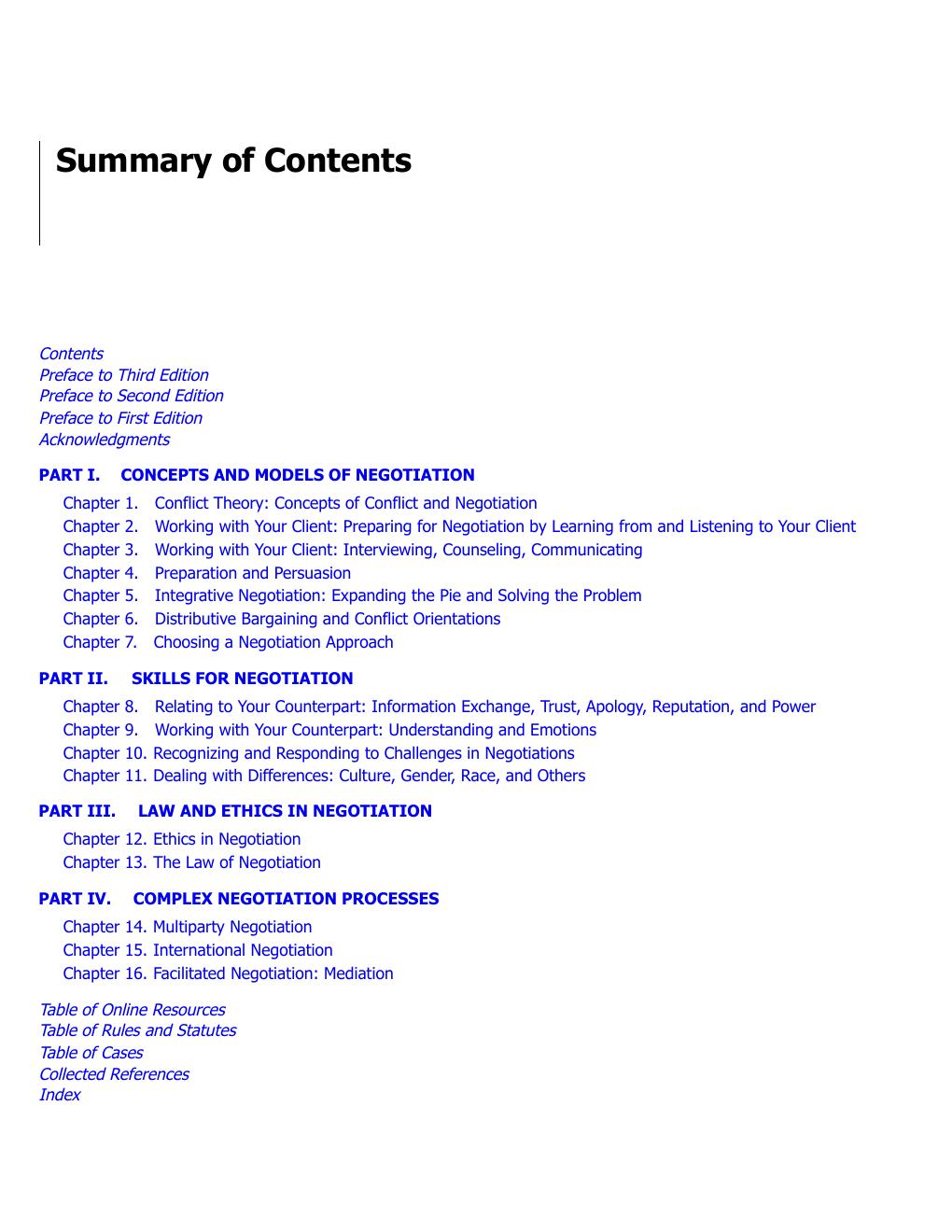 Preview page 7 of Negotiation Process for Problem Solving 3rd Edition By Menkel-Meadow, Schneider, Love