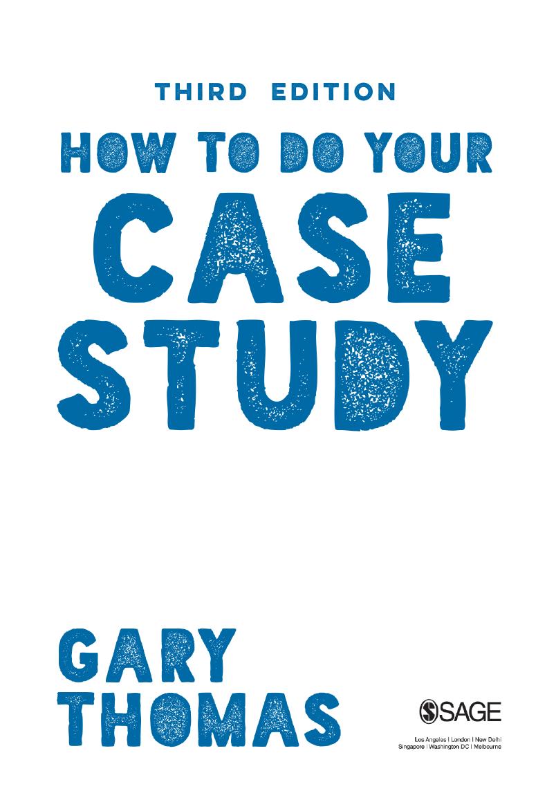 Preview page 4 of How to Do Your Case Study 3rd Edition By Gary Thomas