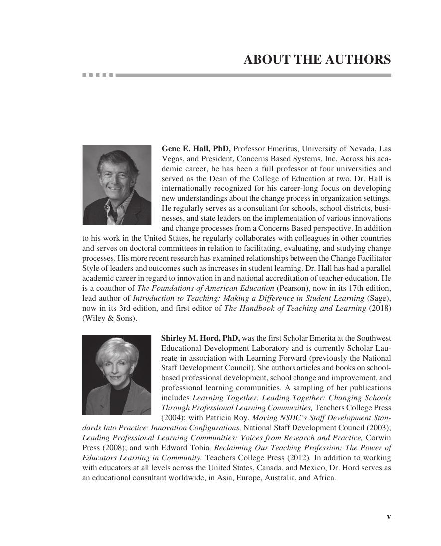 Preview page 6 of Implementing Change Patterns, Principles, and Potholes 5th Edition By Gene E. Hall, Shirley M. Hord