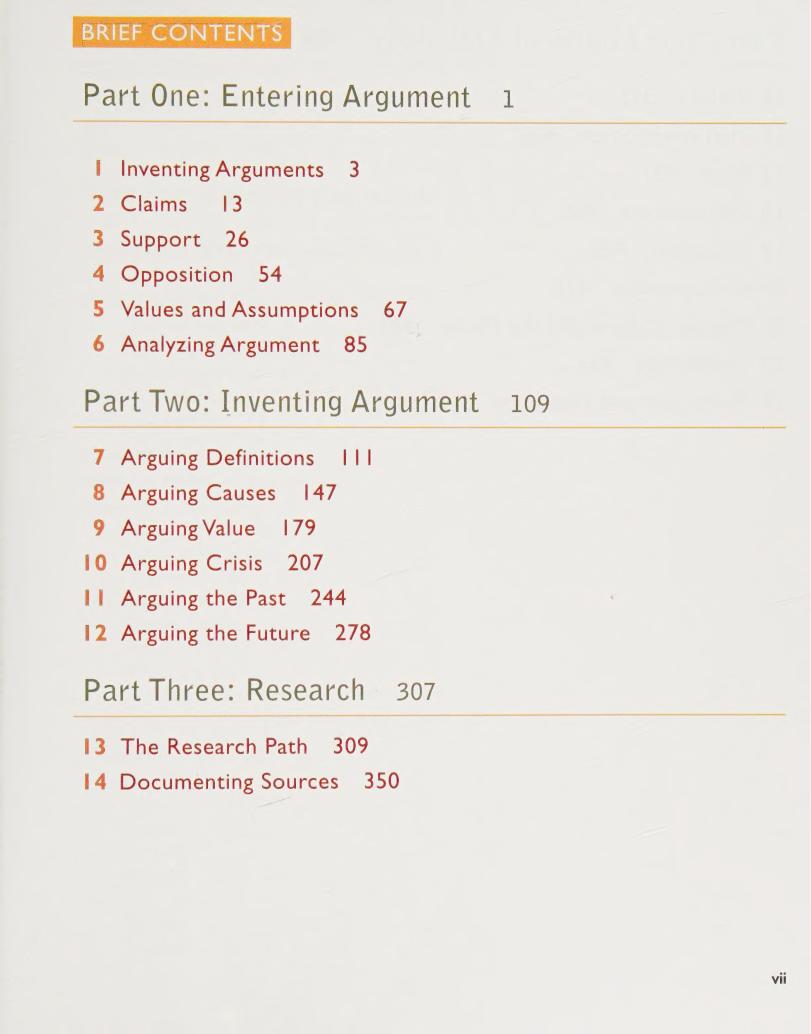 Preview page 6 of Inventing Arguments, Brief 4th Edition By John Mauk, Jhon Metz