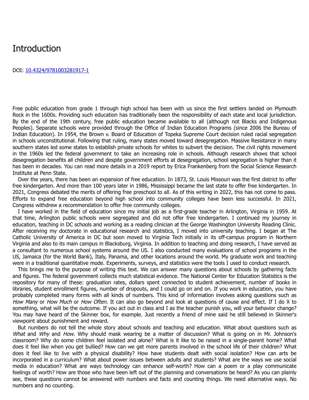 Preview page 9 of Qualitative Research in Education 4th Edition By Marilyn Lichtman