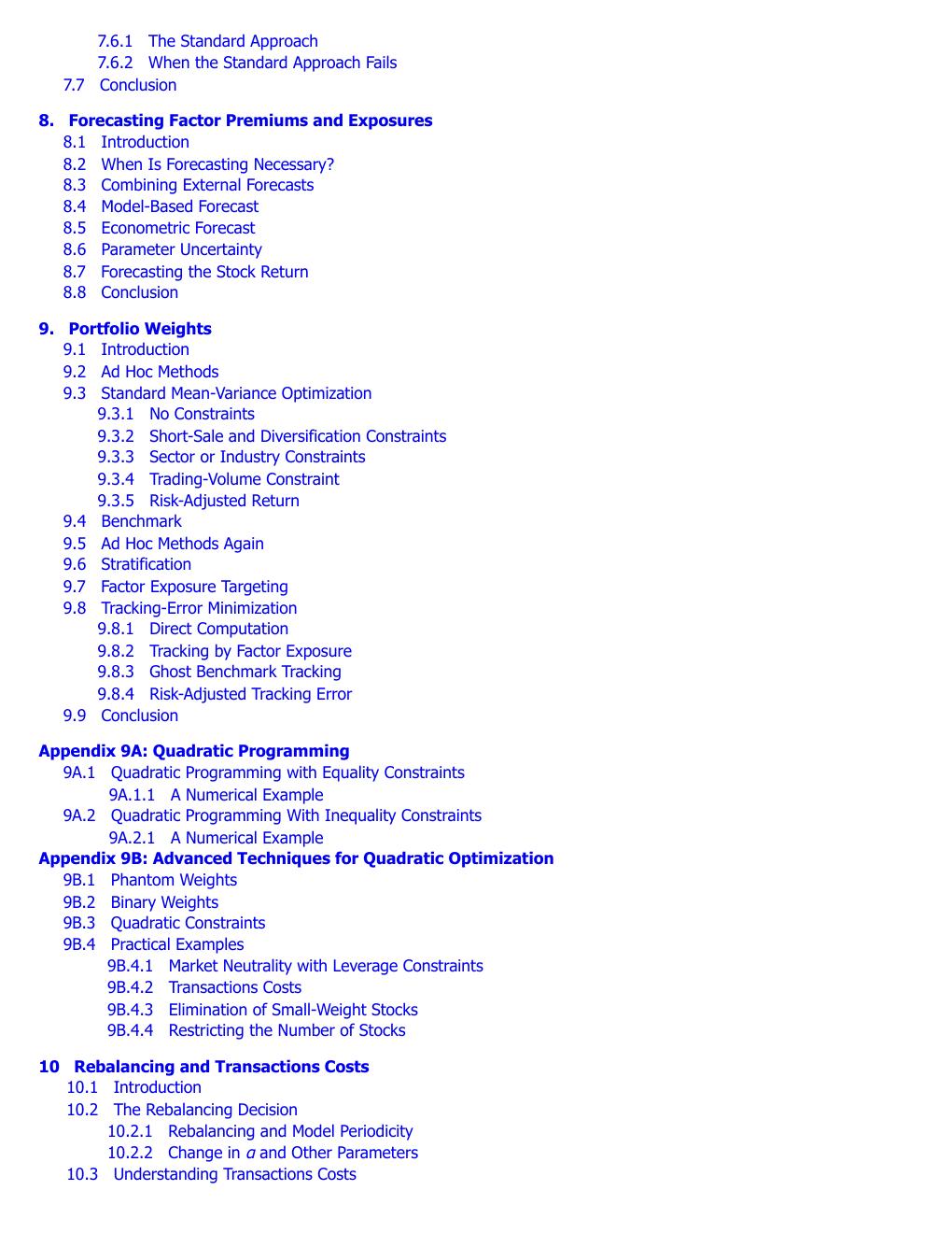Preview page 7 of Quantitative Equity Portfolio Management 2nd Edition By Ludwig Chincarini, Daehwan Kim