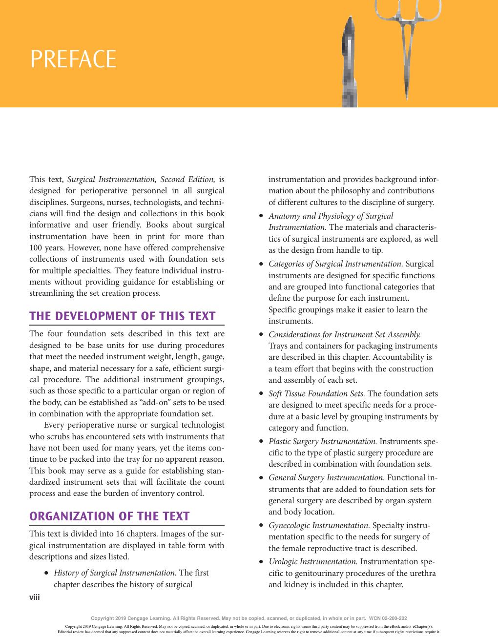 Preview page 8 of Surgical instrumentation 2nd Edition By Nancymarie Phillips