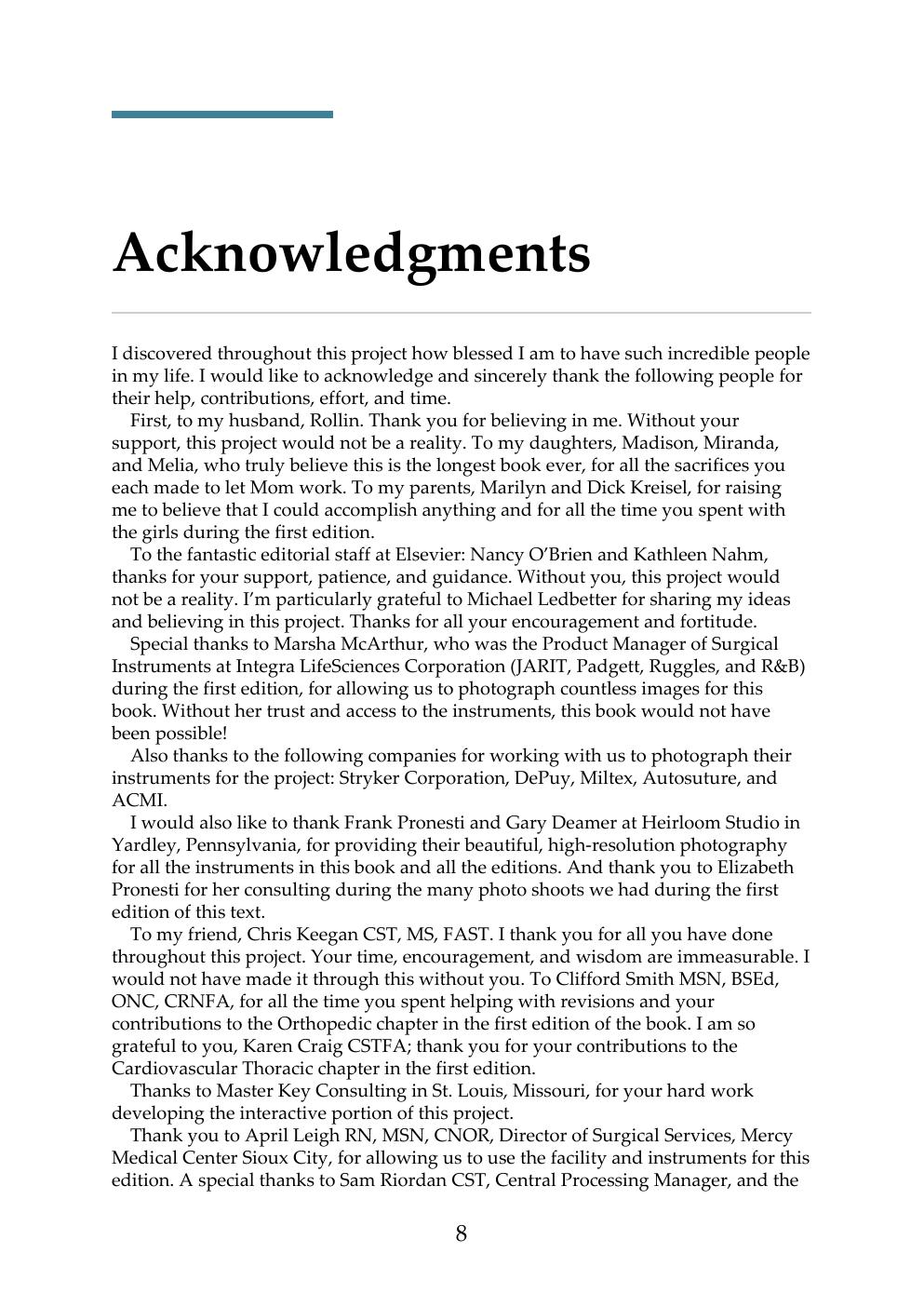 Preview page 8 of Surgical Instrumentation An Interactive Approach 3rd Edition By Renee Nemitz