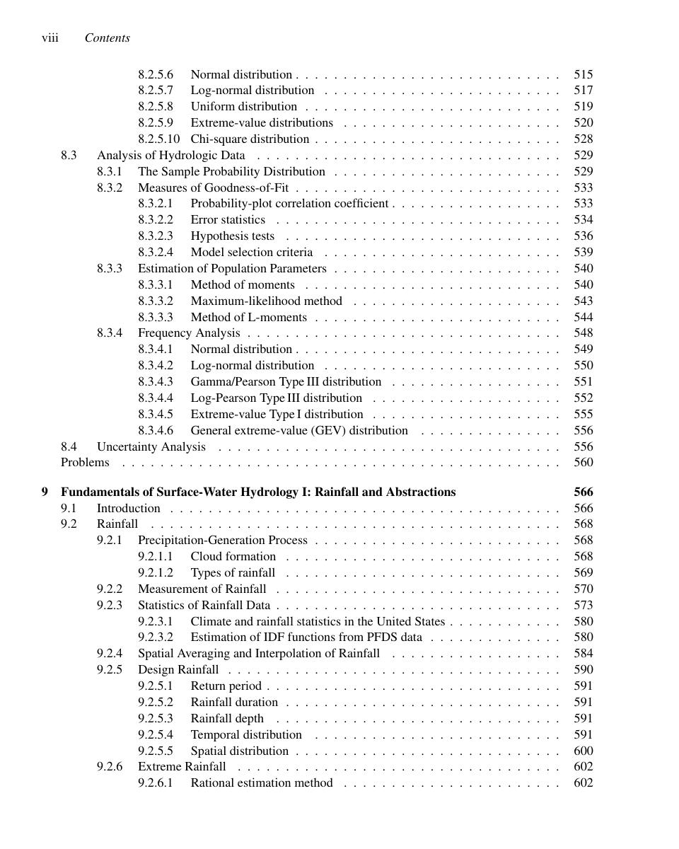 Preview page 9 of Water-Resources Engineering 4th Edition By David A. Chin