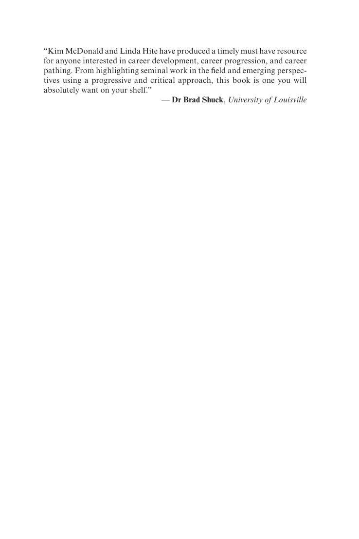Preview page 3 of Career Development A Human Resource Development Perspective 2nd Edition By Kimberly McDonald, Linda Hite