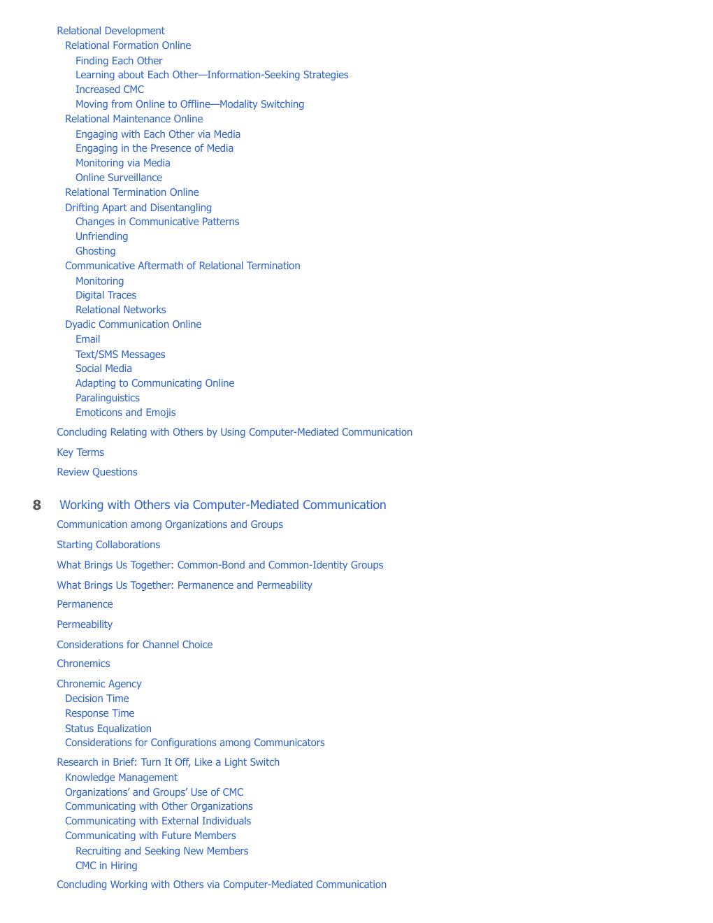 Preview page 8 of Computer-Mediated Communication A Theoretical and Practical Introduction to Online Human Communication 2nd Edition By Ca