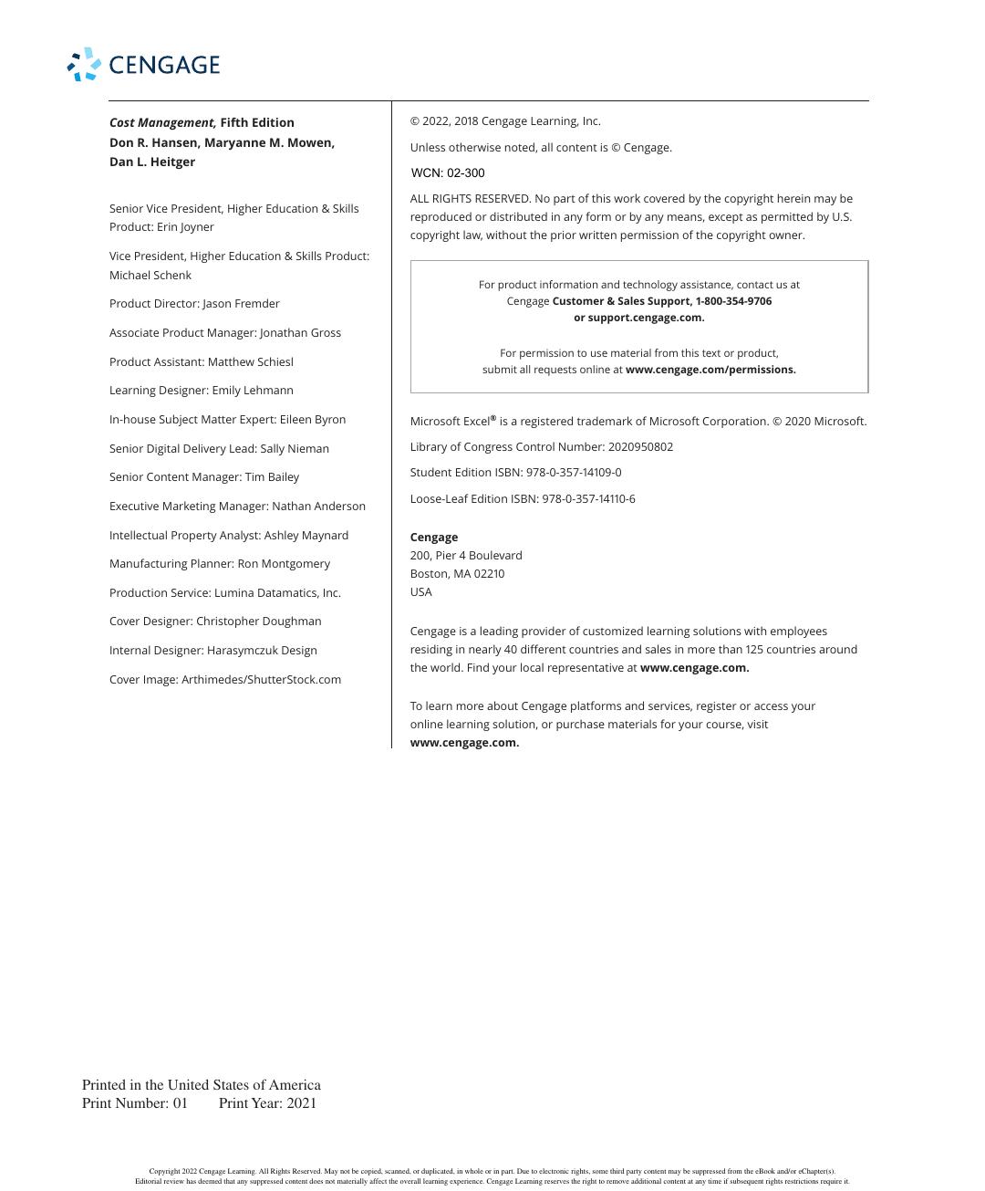 Preview page 4 of Cost Management 5th Edition By Mowen, Heitger, Hansen