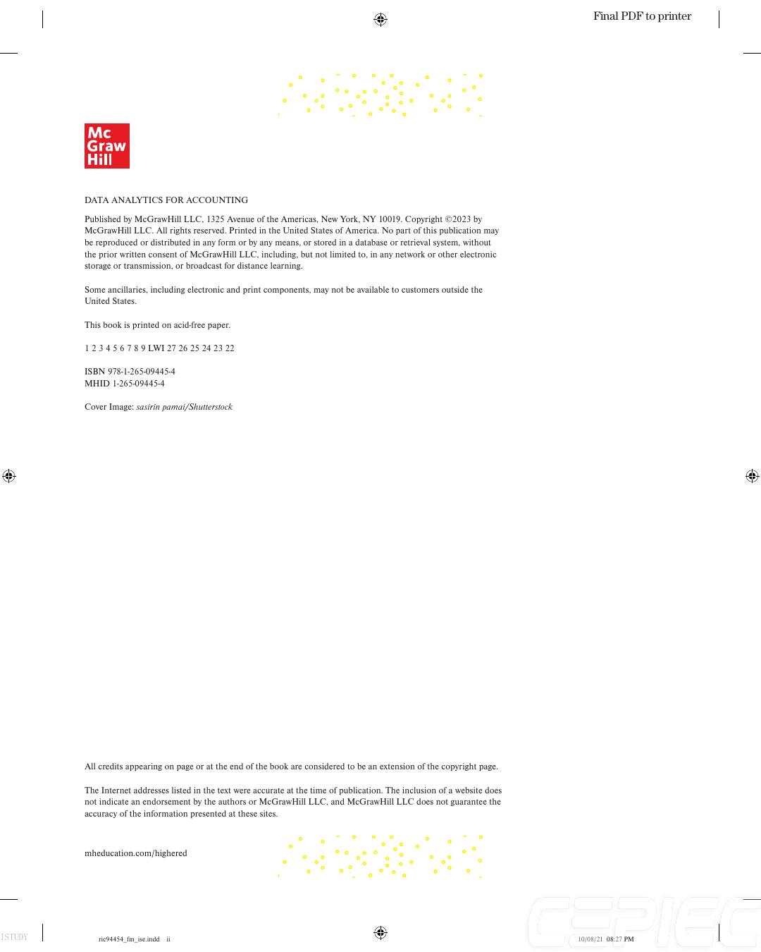 Preview page 3 of Data Analytics for Accounting 3rd Edition By Vernon Richardson Professor, Katie Terrell, Ryan Teeter