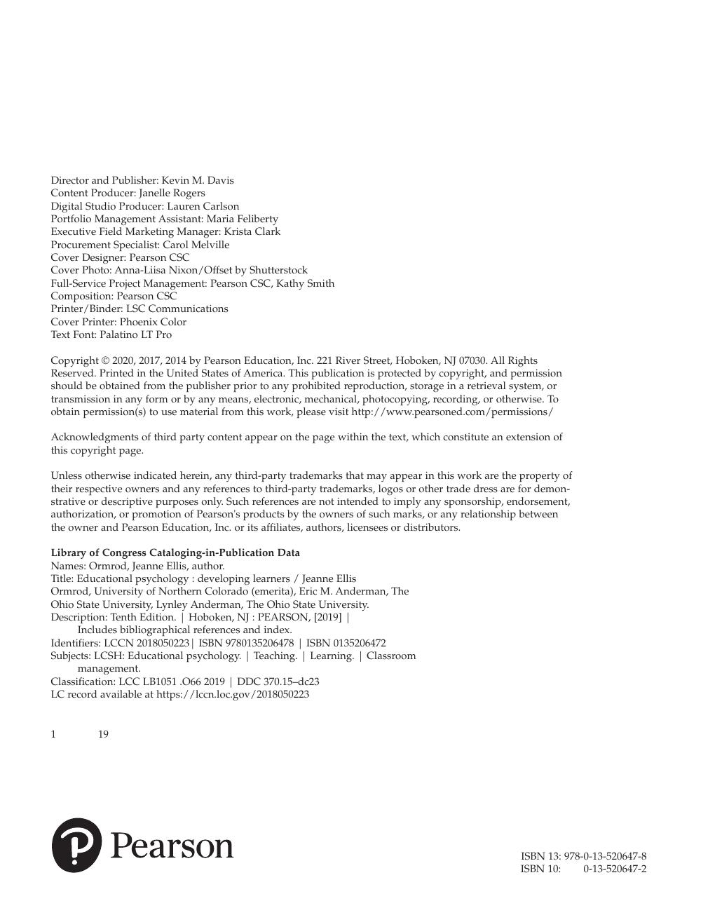 Preview page 3 of Educational Psychology 10th Edition By Jeanne Ormrod, Eric Anderman, Lynley Anderman