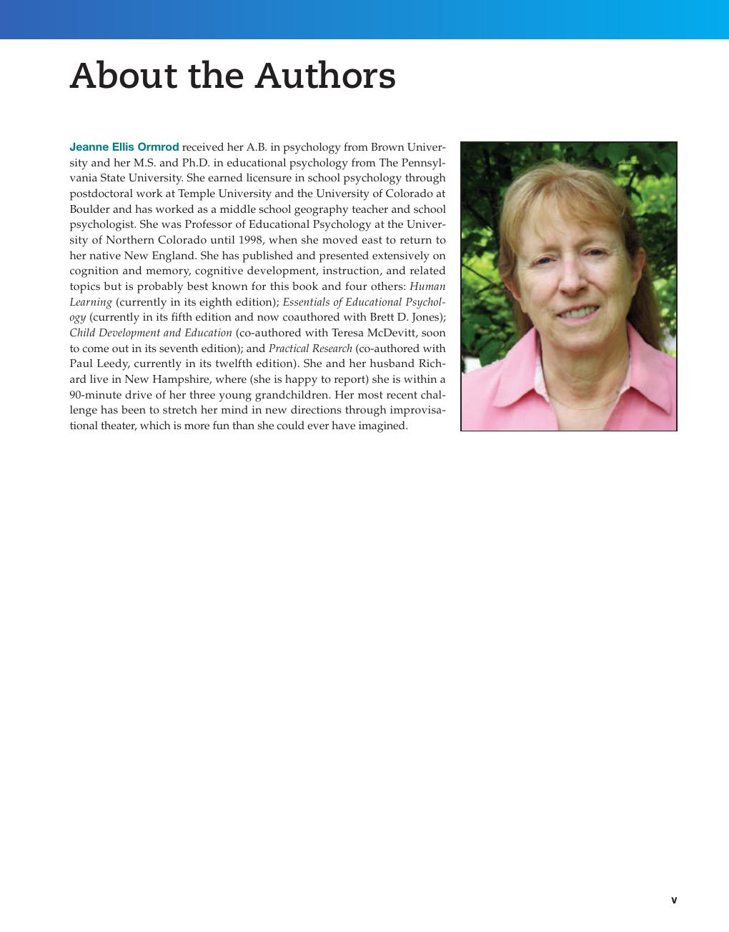 Preview page 5 of Educational Psychology 10th Edition By Jeanne Ormrod, Eric Anderman, Lynley Anderman
