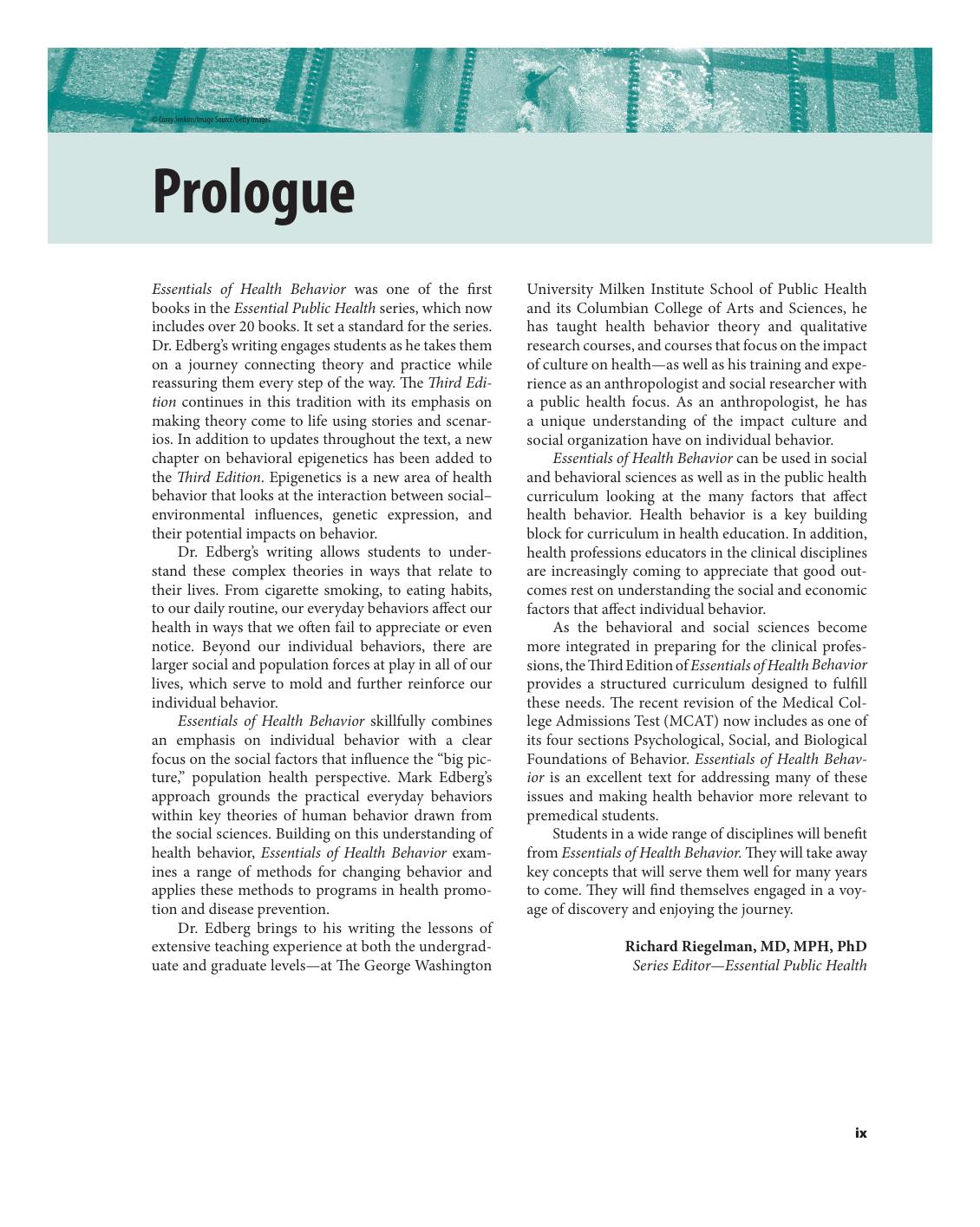 Preview page 8 of Essentials of Health Behavior 3rd Edition By Mark Edberg