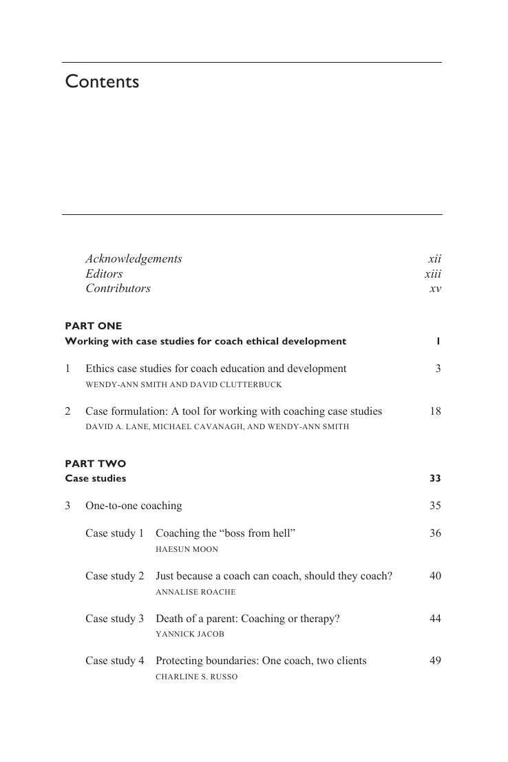 Preview page 8 of Ethical Case Studies for Coach Development and Practice 1st Edition By Smith, Hirsch Pontes, Magadlela, Clutterbuck