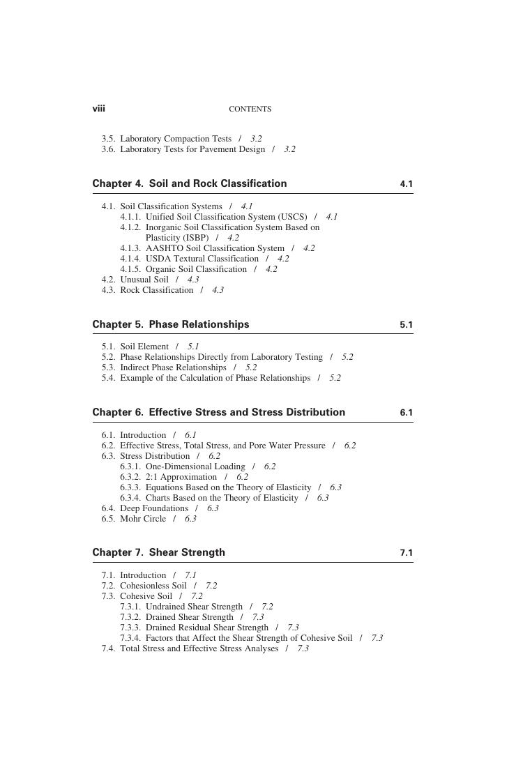 Preview page 8 of Geotechnical Engineers Portable Handbook 2nd Edition By Robert W. Day