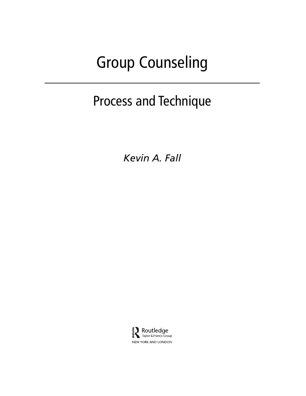 Preview page 2 of Group Counseling Workbook & DVD Group Counseling Process and Technique 1st Edition By Kevin A. Fall