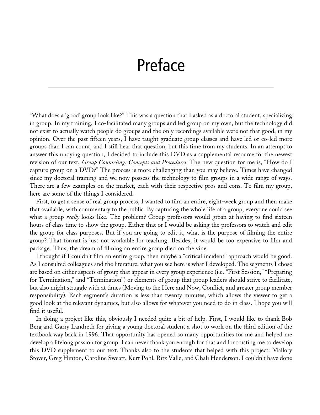 Preview page 6 of Group Counseling Workbook & DVD Group Counseling Process and Technique 1st Edition By Kevin A. Fall
