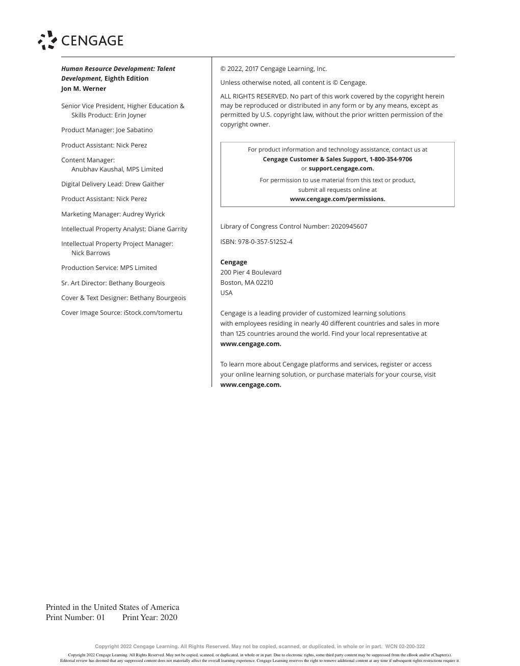 Preview page 4 of Human Resource Development Talent Development 8th Edition By Jon Werner