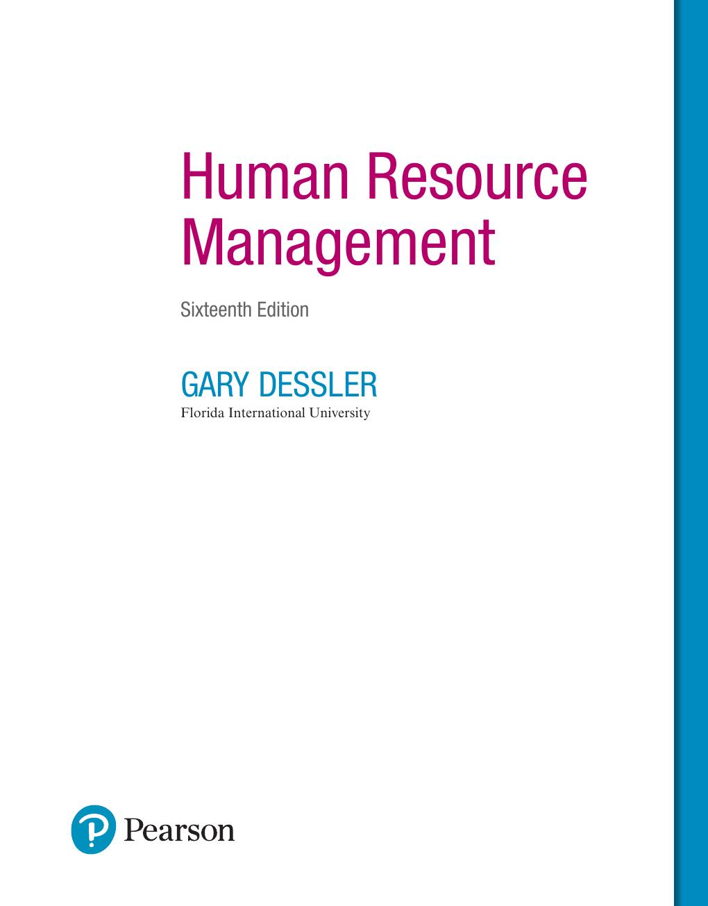 Preview page 2 of Human Resource Management 16th Edition By Gary Dessler