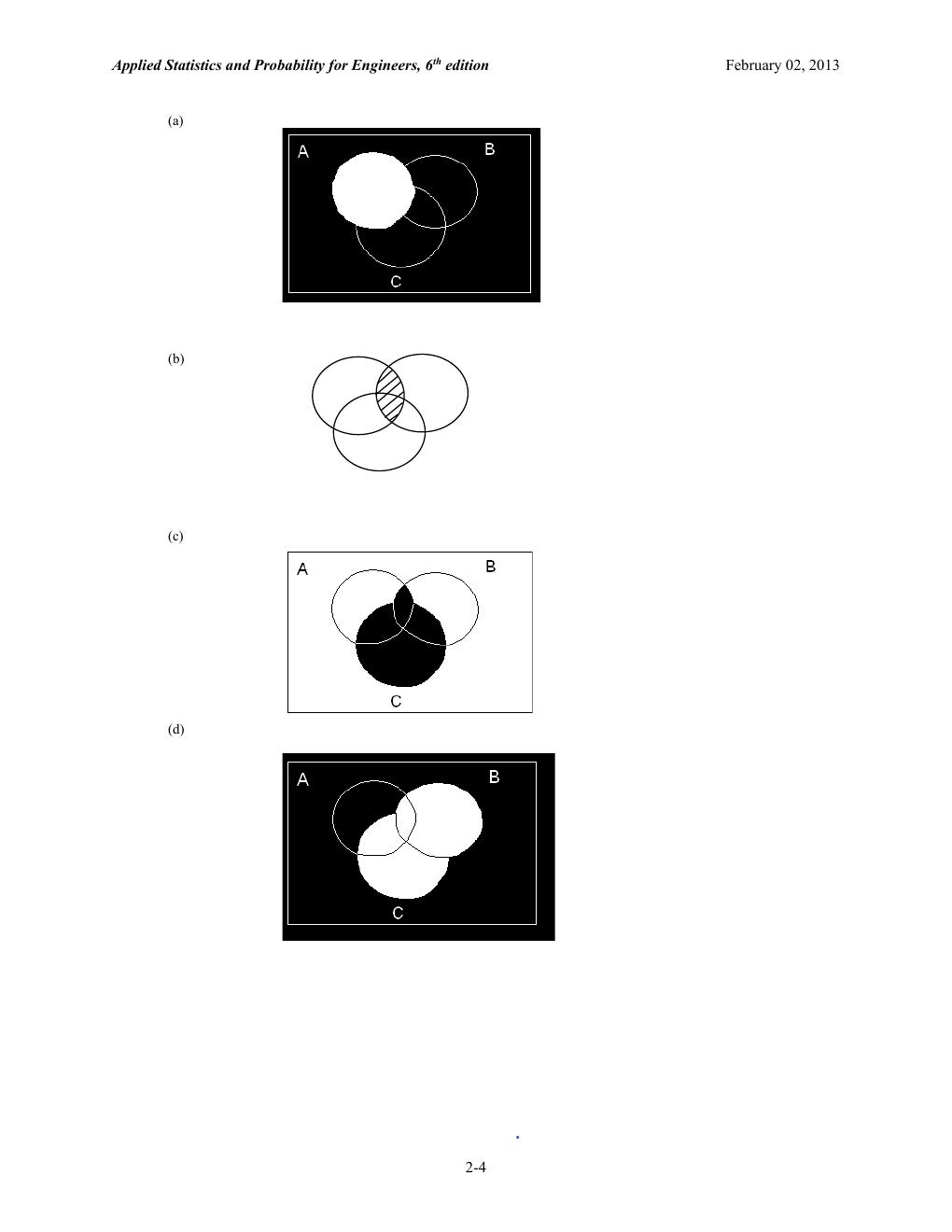 Preview page 5 of Applied Statistics and Probability for Engineers, 6th Edition By Douglas Montgomery | Solutions Manual | All Chapters 2-